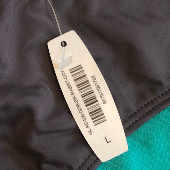 Adore Me Reversible 2-Piece Bikini Gray/Turquoise - Picture 6 of 8